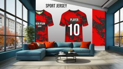 sport jersey design fabric textile template
 Wall mural