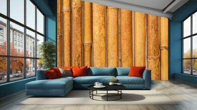 bamboo background Wall mural