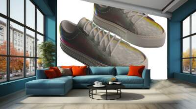 3d rendering object with transparent Wall mural