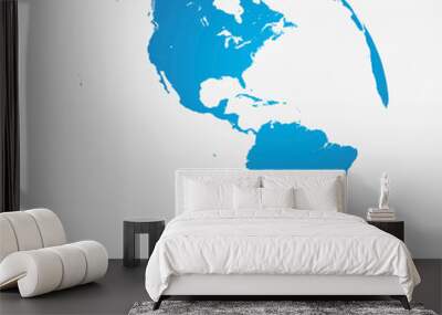 vector earth globes Wall mural