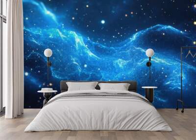 Universe background or texture illustration in 3D cartoon rendering Wall mural