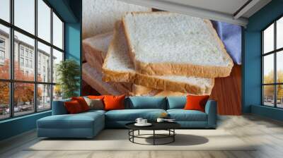 fresh sliced bread Wall mural