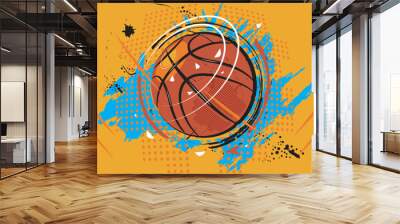 Basketball pop art design- vector illustration. Wall mural