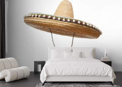 Sombrero Hat isolated on a white background. Wall mural