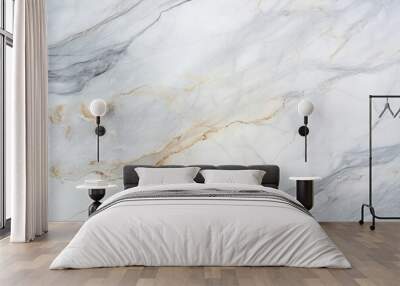 Abstract white marble texture for wall background  Wall mural