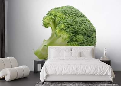 Broccoli on white background,Fresh vegetables, organic vegetables Wall mural