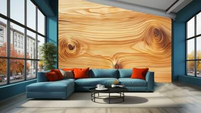 Smooth wood texture for interiors Emphasizing refined, polished wood surfaces, often used in modern or minimalist interior designs. Wall mural