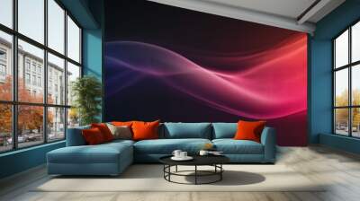 Soft black background with a gentle gradient, blending smoothly from dark to light tones Wall mural