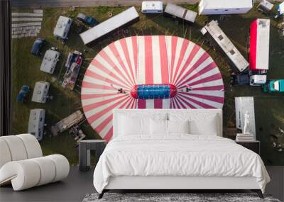 Aerial view of a circus tent Wall mural