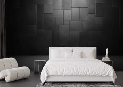 A black wall with a gray background Wall mural