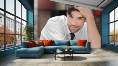 Young handsome man Wall mural