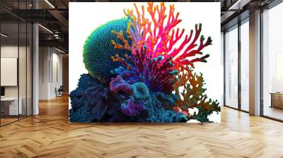 Underwater Bliss - Majestic Coral Reefs made with Generative AI Wall mural