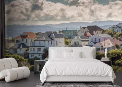 A city scape of Wellington, New Zealand Wall mural