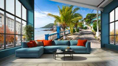 Taboga Island. Tropical island located in the Pacific near Panama City, Panama. Wall mural