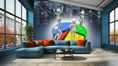 Team work, business concept Wall mural