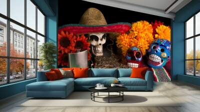 dia de los muertos - day of the dead alter Wall mural