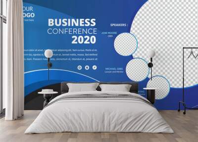 Banner design with blue geometric background.vector illustration	
 Wall mural