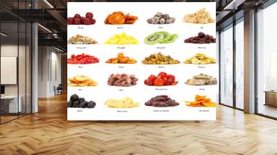 Dried fruit collection Wall mural