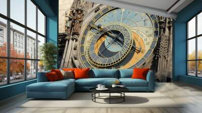 Horloge astronomique Prague Wall mural