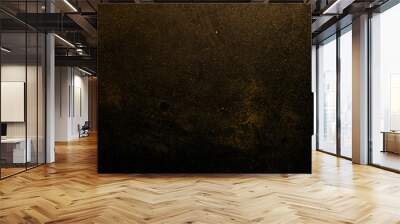 black and gold, abstract grunge background Wall mural