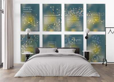 romantic brochure template Wall mural