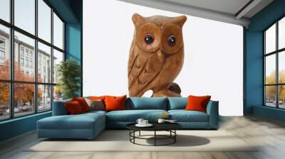 wooden owl Wall mural