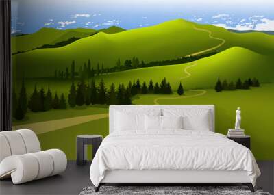 Mountain landscape Wall mural