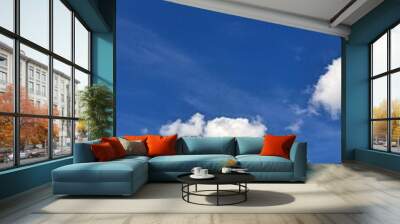 Clouds in the blue sky. Wall mural