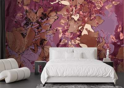 Floral abstract watercolor pattern perfect for textiles and decoration Wall mural