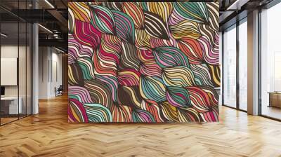 wavy abstract pattern, perfect for paper decoration and fabrics Wall mural