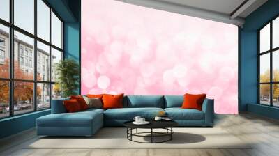 Pink bokeh textured background illustration Wall mural