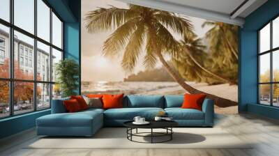 Tropical beach Wall mural