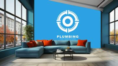 O logo plumbing for identity. letter template vector illustration for your brand. Wall mural