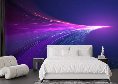 Abstract color light lines background Wall mural