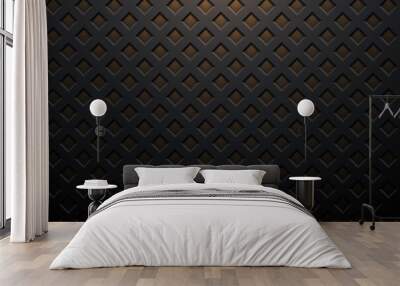 Abstract dark shapes pattern background Wall mural