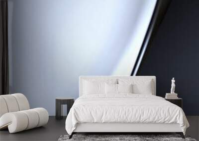 Abstract liquid silver wave background Wall mural