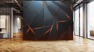 Abstract metal background with light effect Wall mural