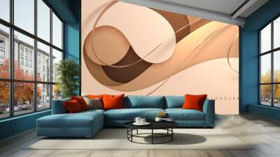 Abstract white and gold luxury background Wall mural