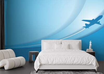 airline travel background Wall mural