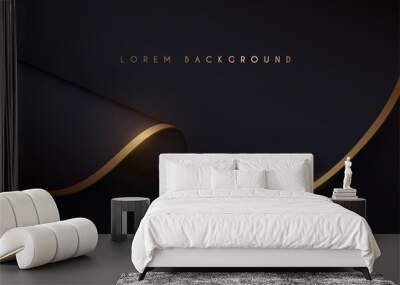 black and gold cloth background Wall mural