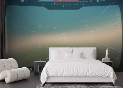 game interface template Wall mural