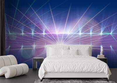 Light and laser show background Wall mural