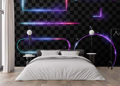 Light neon frames Wall mural