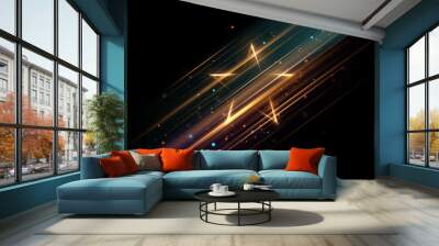 Star shape with motion light effect Wall mural