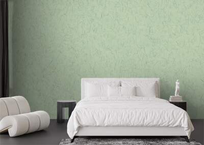 Green paper background with pattern Wall mural