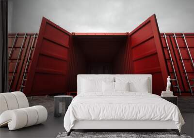 Cargo containers. Wall mural