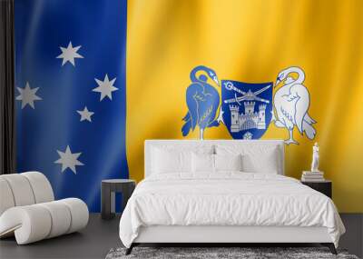 Canberra city and Australian Capital territory flag, Australia Wall mural