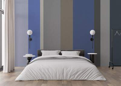 Cotton fabric texture printed with blue colored stripes. horizontal banner Wall mural