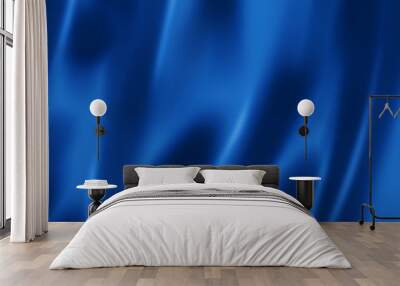 Deep blue satin texture Wall mural