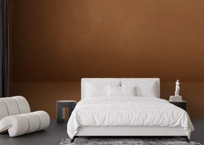 Empty brown concrete interior background Wall mural